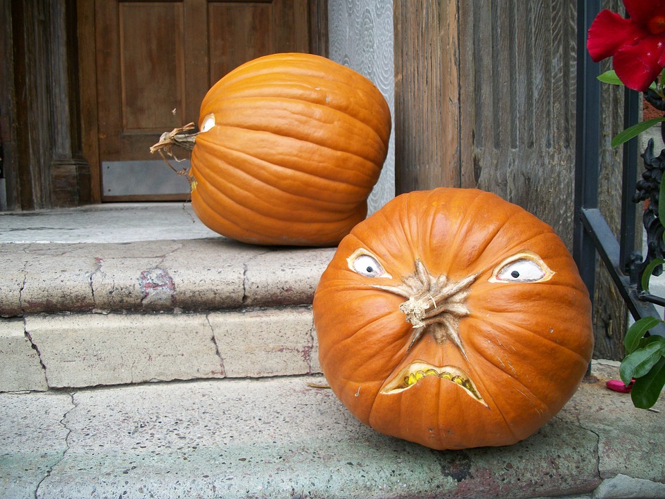Funny Pumpkin Carving Ideas - Stem Nose Jack O Lantern