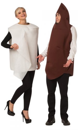 Poop & Toilet Paper Couples Costume