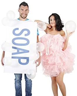 Soap & Loofah Couples Costume